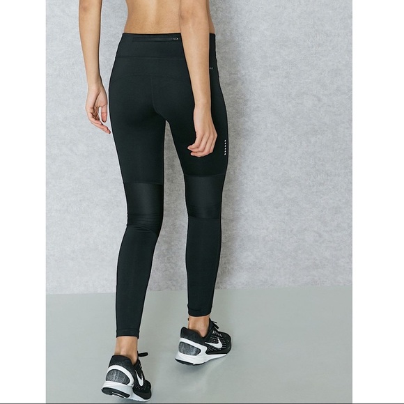 Nike Power Racer Black Training Run Tights Leggings - Picture 2 of 15
